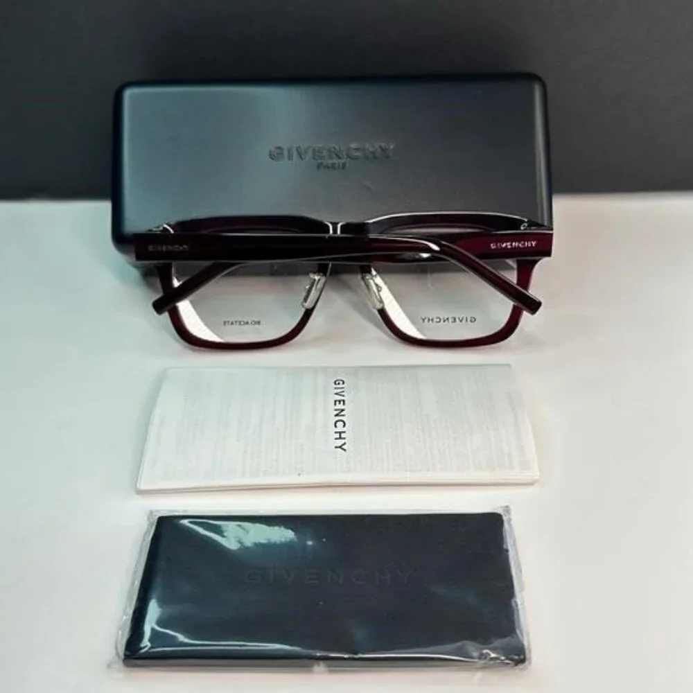 Givenchy GV50053F Shiny Bordeaux Designer Glasses for Men - Bold Style